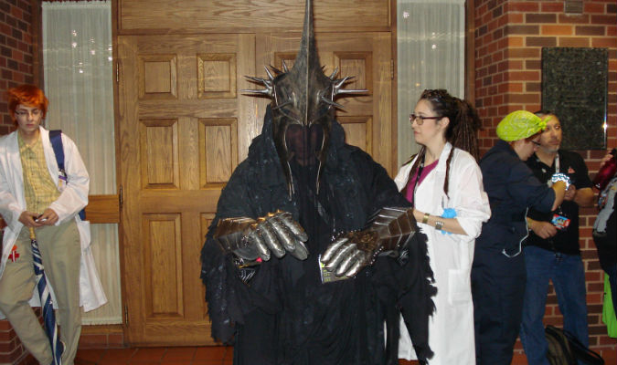 Photo of man dressed as the Witch-king from Lord of the Rings